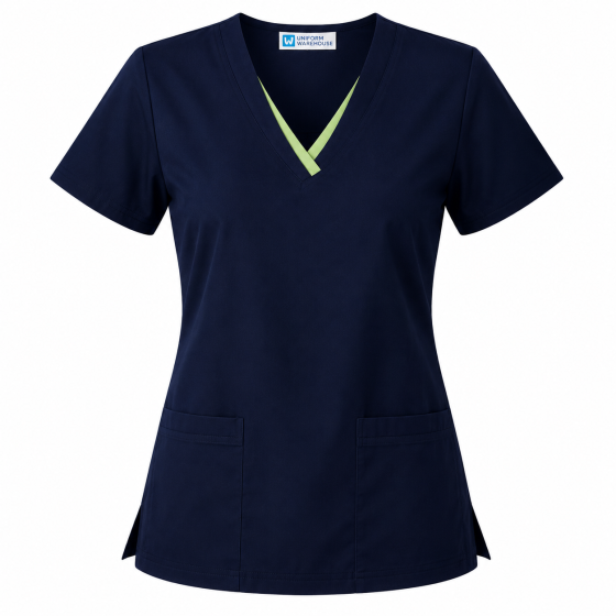 Anna navy pale green
